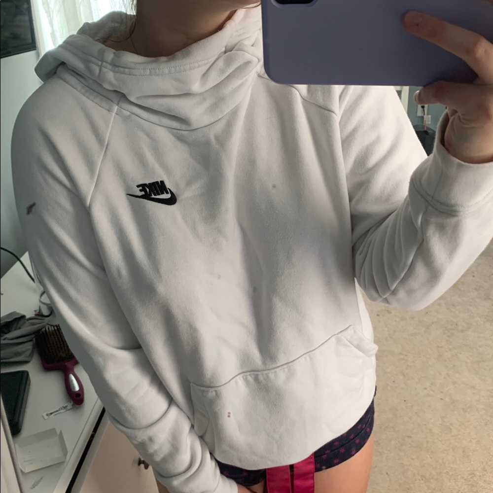 White Nike hoodie